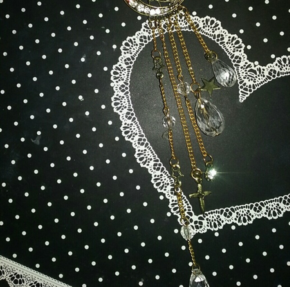 Bronze Crystal Moon Hair Barette,Really Cute!! - Picture 6 of 8